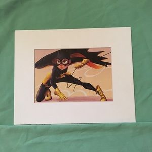 BatGirl BatWoman art matted DC Comics hero